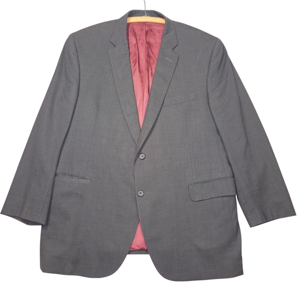 Jack Victor Exclusive Collection Marzotto Wool Blazer Jacket Grey Sz 46R